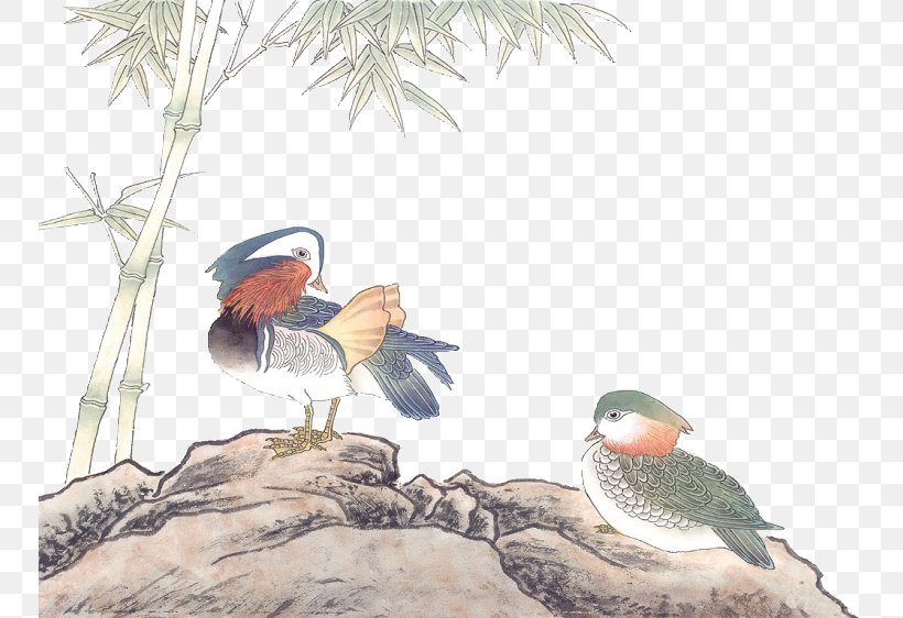 Chinese Painting Bird-and-flower Painting Ink Wash Painting Gongbi, PNG, 750x562px, Chinese Painting, Art, Beak, Bird, Birdandflower Painting Download Free