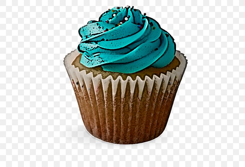 Cupcake Baking Cup Buttercream Turquoise Icing, PNG, 600x560px, Cupcake, Baking, Baking Cup, Buttercream, Cake Download Free