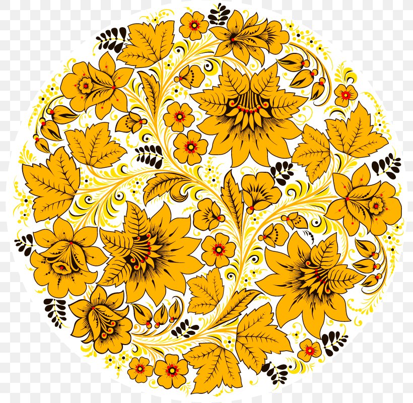 Khokhloma Ornament Folk Art Image, PNG, 800x800px, Khokhloma, Art, Cut Flowers, Drawing, Floral Design Download Free