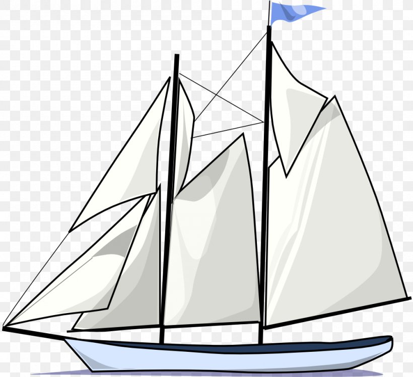 Sailboat Clip Art, PNG, 1000x914px, Sailboat, Area, Baltimore Clipper, Barque, Black And White Download Free