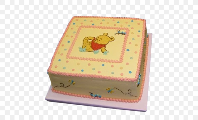 Birthday Cake Sheet Cake Winnie-the-Pooh Baby Shower, PNG, 500x500px, Birthday Cake, Baby Shower, Bakery, Birthday, Box Download Free