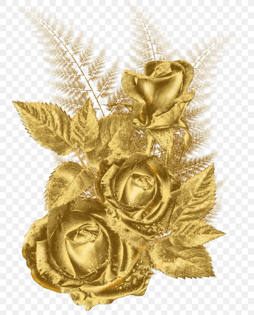 Clip Art, PNG, 747x1015px, Flower, Brass, Gold, Metal, Rose Download Free