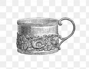 Silver - Coffee Cup Silver Mug PNG