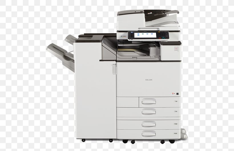 Multi-function Printer Ricoh Photocopier United States Savin, PNG, 504x528px, Multifunction Printer, Automatic Document Feeder, Digital Imaging, Image Scanner, Inkjet Printing Download Free