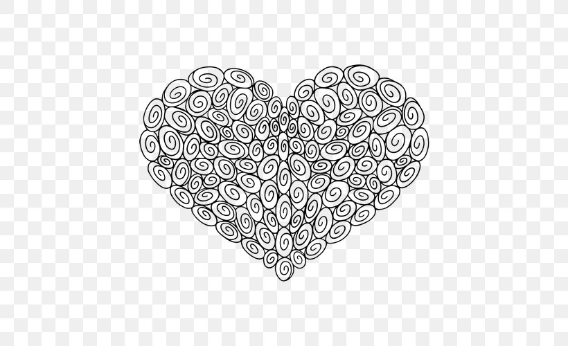 Black & White, PNG, 500x500px, Black White M, Art, Heart, Line Art, M095 Download Free