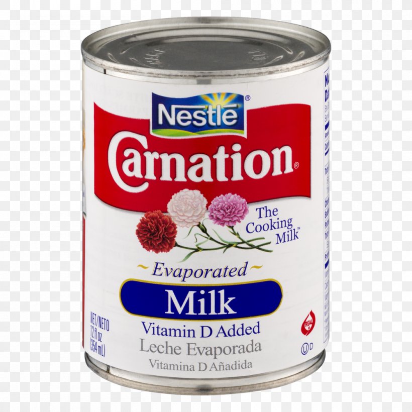 Evaporated Milk Carnation Condensed Milk Powdered Milk, PNG, 1000x1000px, Milk, Baking, Borden, Canning, Carnation Download Free