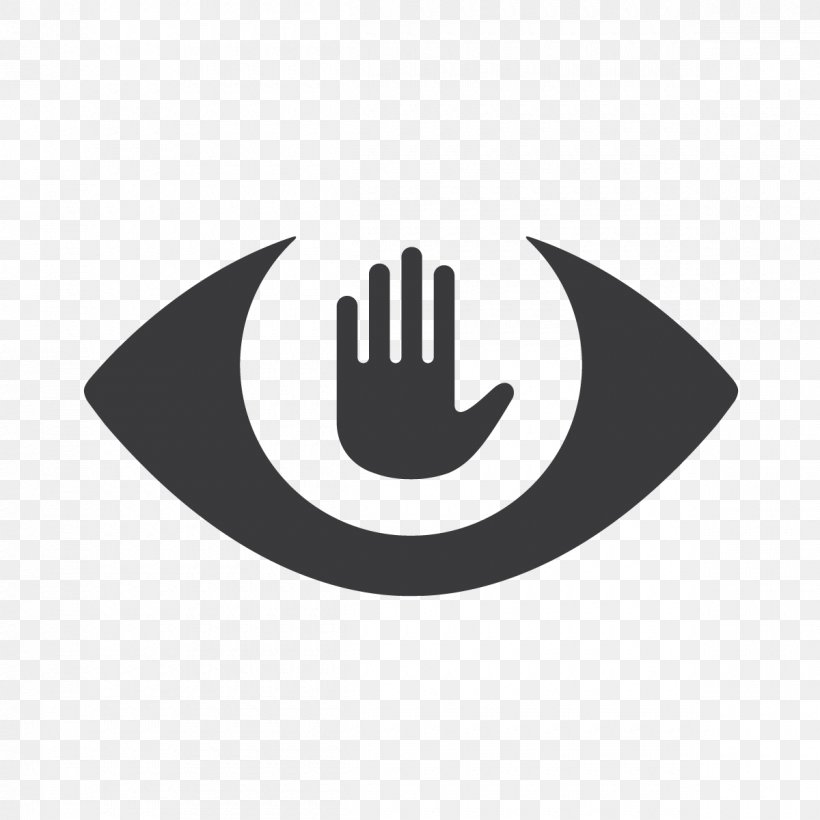 Stop Watching Us Logo, PNG, 1200x1200px, Stop Watching Us, Black And White, Brand, Eye, Glass Download Free