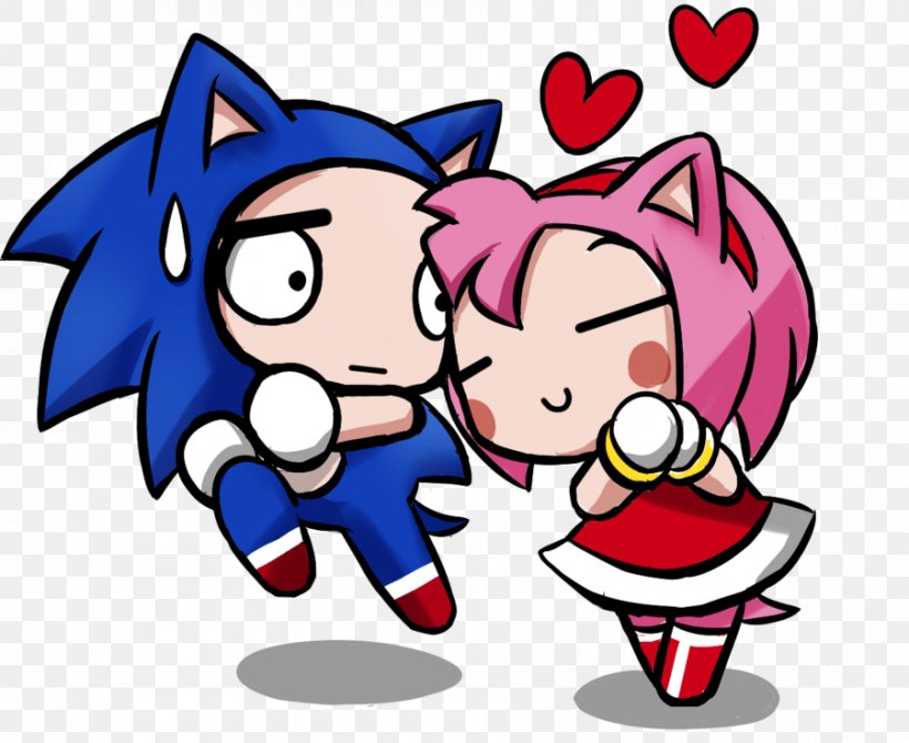 Amy Rose Sonic The Hedgehog DeviantArt, PNG, 900x736px, Watercolor, Cartoon, Flower, Frame, Heart Download Free