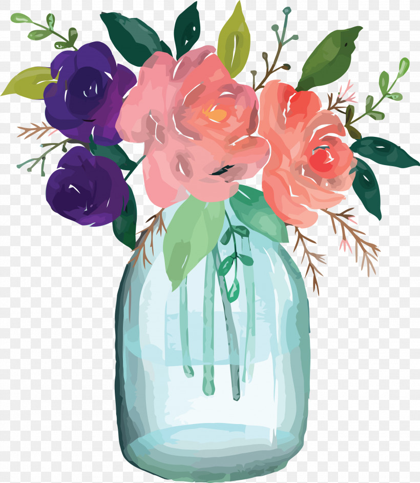 Artificial Flower, PNG, 2610x3000px, Watercolor Mason Jar, Artifact, Artificial Flower, Bouquet, Camellia Download Free