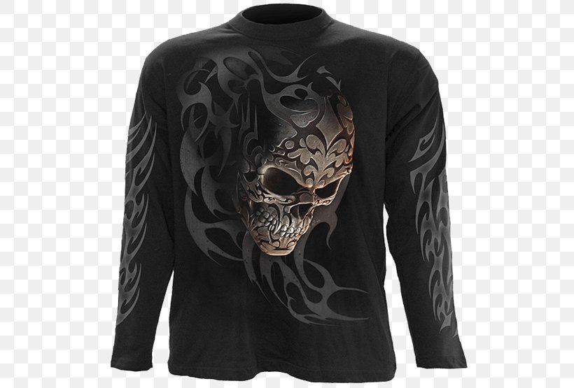 Long-sleeved T-shirt Long-sleeved T-shirt Clothing, PNG, 555x555px, Tshirt, Affliction Clothing, Black, Blouse, Casual Attire Download Free