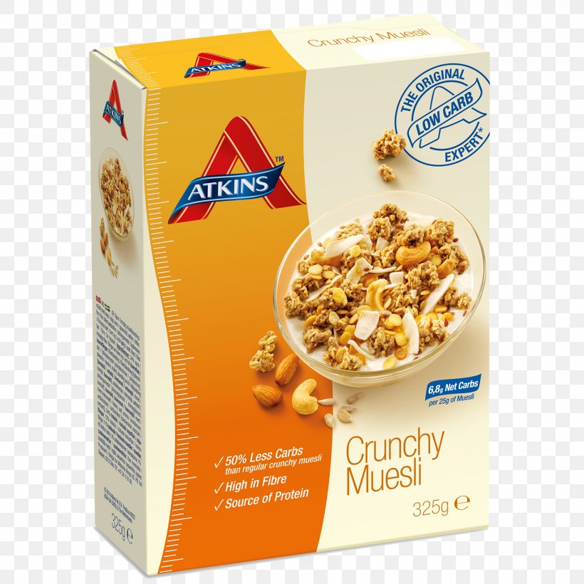 Muesli Breakfast Cereal Milk Atkins Diet, PNG, 1500x1500px, Muesli, Atkins Diet, Breakfast, Breakfast Cereal, Carbohydrate Download Free