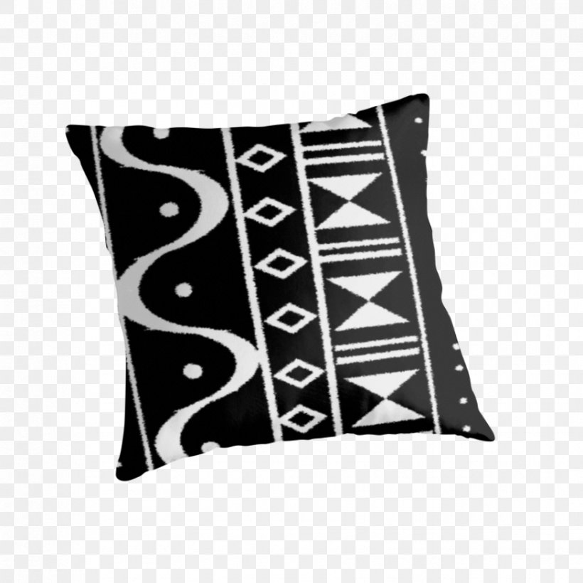 Throw Pillows Cushion White Cotton, PNG, 875x875px, Pillow, Black, Black And White, Cotton, Cushion Download Free