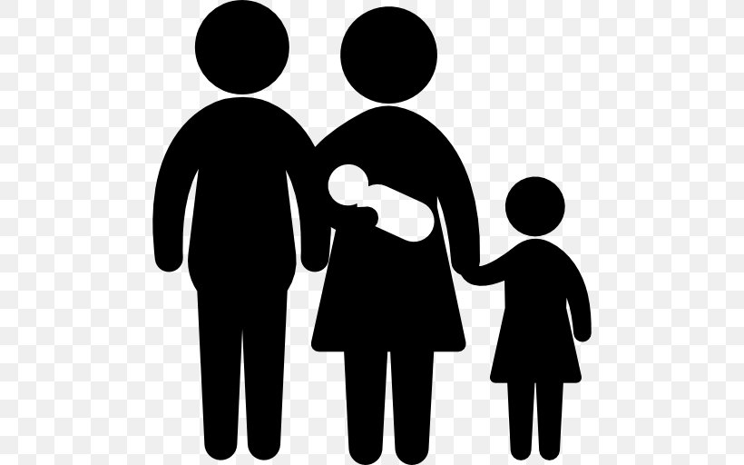 Family Icon Design, PNG, 512x512px, Family, Black And White, Child, Communication, Conversation Download Free