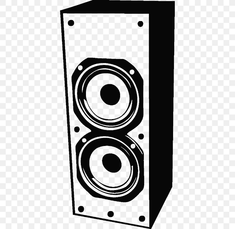 Loudspeaker, PNG, 800x800px, Loudspeaker, Audio, Audio Equipment, Black And White, Computer Speaker Download Free