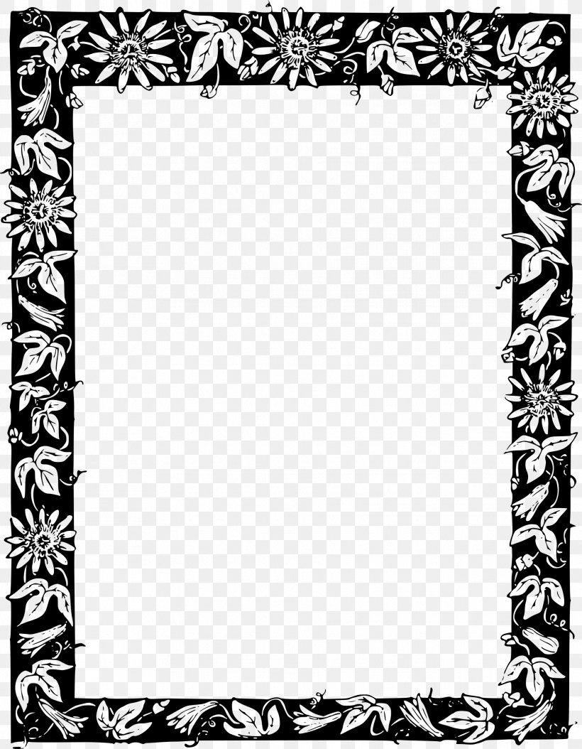 Picture Frames Photography Clip Art, PNG, 1867x2400px, Picture Frames, Area, Art, Black, Black And White Download Free