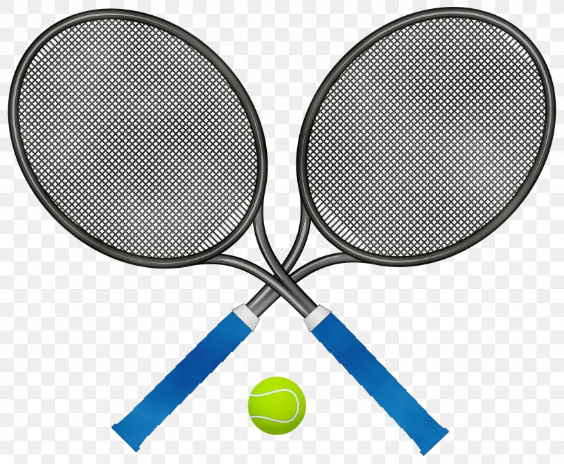 Tennis Ball, PNG, 3000x2466px, Watercolor, Ball, Paint, Ping Pong, Racket Download Free