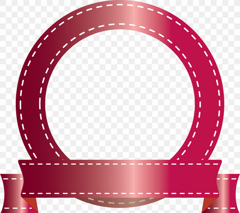 Emblem Ribbon, PNG, 3000x2669px, Emblem Ribbon, Circle, Magenta, Material Property, Picture Frame Download Free