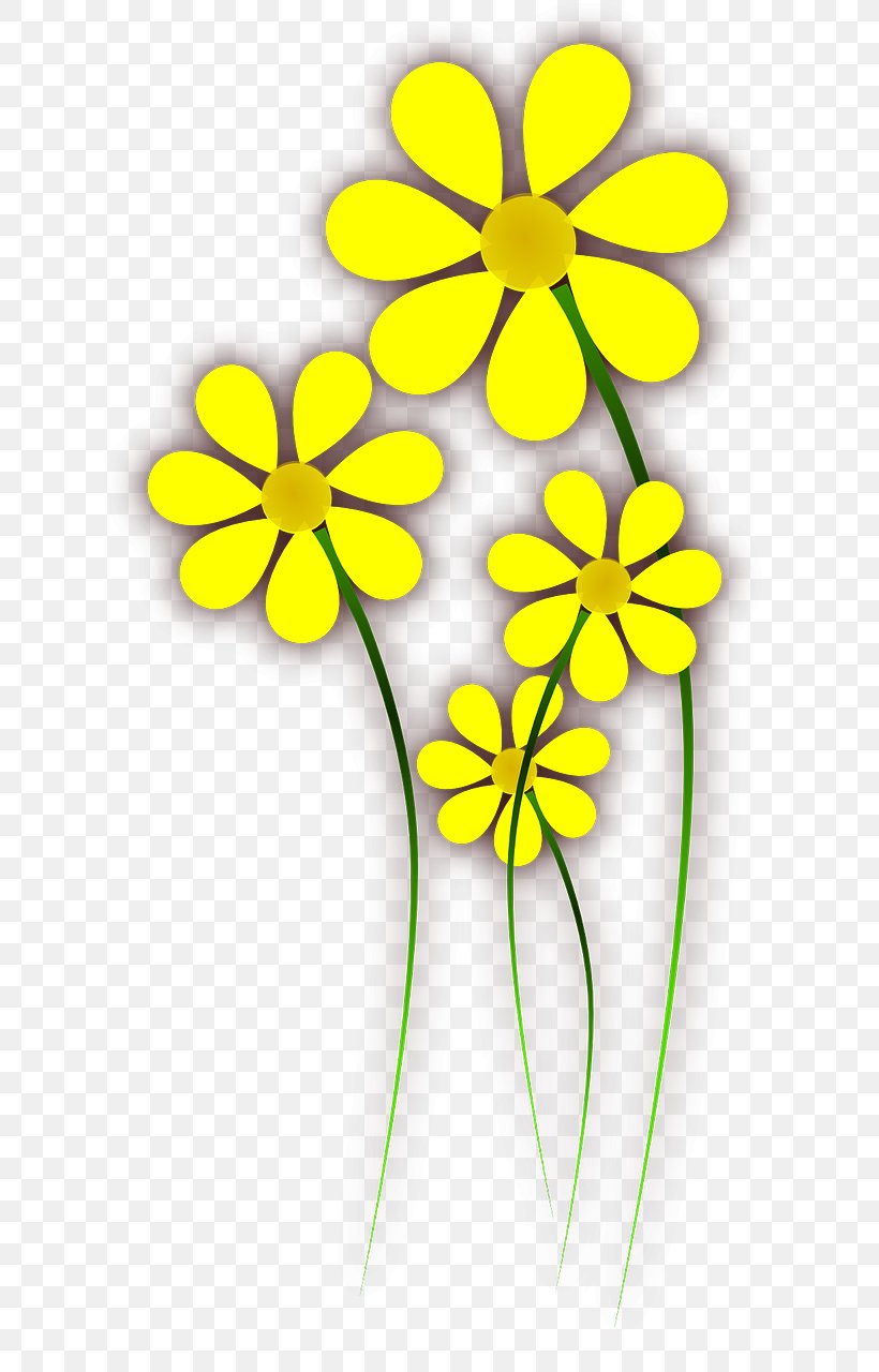 Flower Yellow Clip Art, PNG, 640x1280px, Flower, Art, Blue, Color, Cut Flowers Download Free