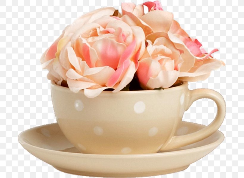Coffee Cup Teacup Flower Clip Art, PNG, 700x599px, Coffee Cup, Beautiful Flowers, Body Piercing, Coffee, Cup Download Free