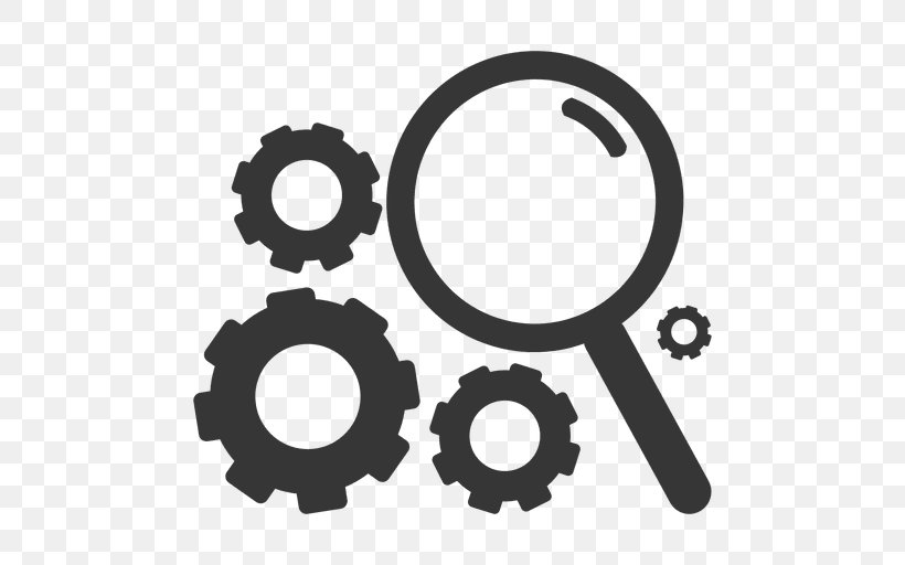 Magnifying Glass Gear, PNG, 512x512px, Magnifying Glass, Auto Part, Computer Software, Empresa, Enterprise Resource Planning Download Free