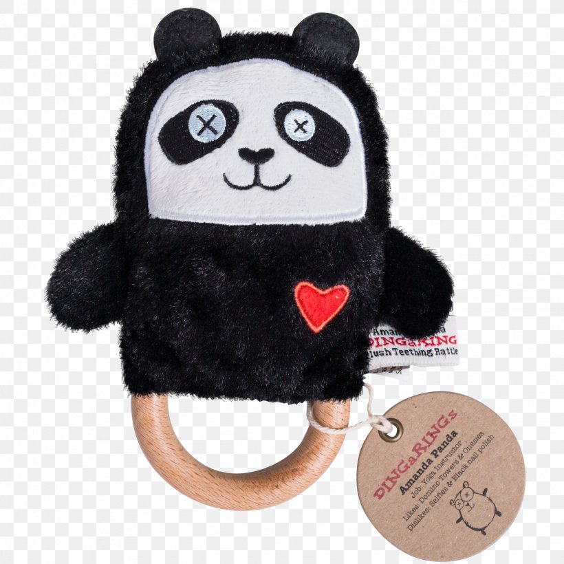 Giant Panda Teether Teething Baby Rattle, PNG, 2048x2048px, Watercolor, Cartoon, Flower, Frame, Heart Download Free