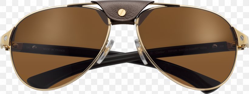 Goggles Sunglasses Cartier Santos, PNG, 1024x388px, Goggles, Brown, Cartier, Cartier Santos, Discounts And Allowances Download Free