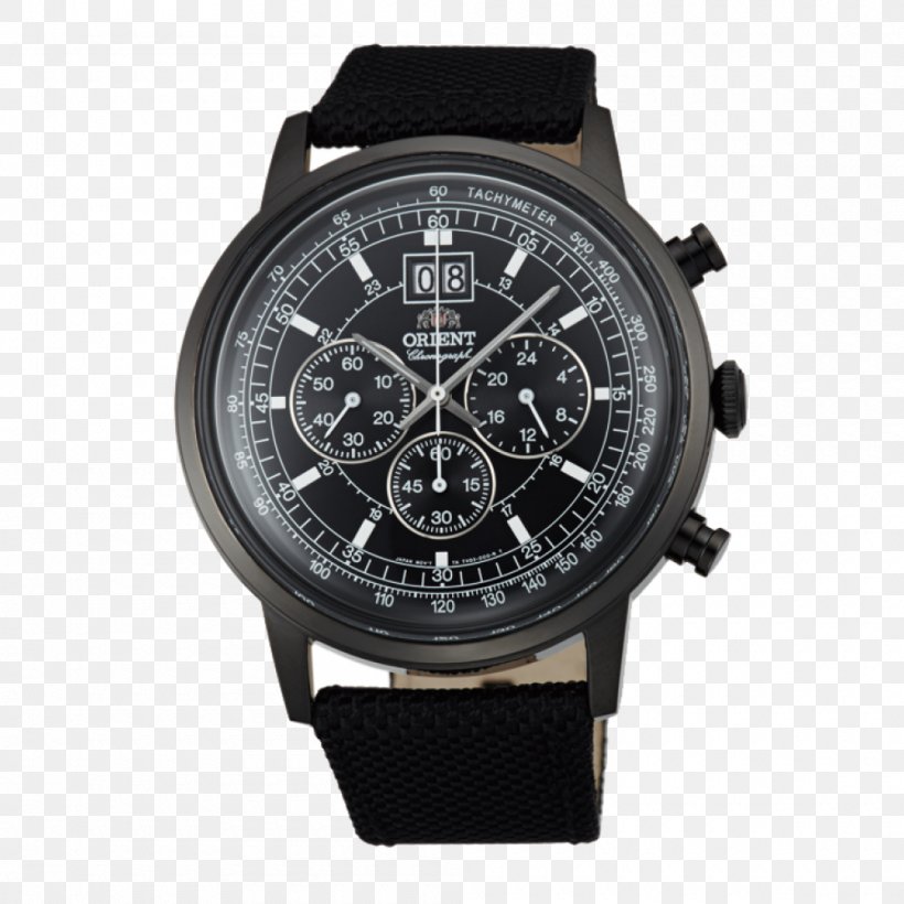 Orient Watch Strap Leather Seiko, PNG, 1000x1000px, Orient Watch, Black Leather Strap, Brand, Chronograph, Clock Download Free