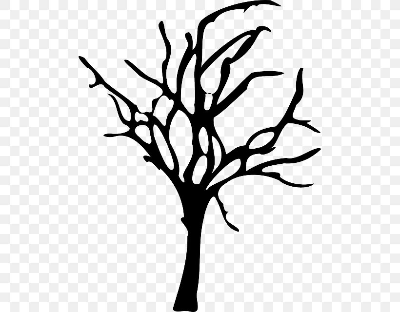 Tree Branch Clip Art, PNG, 498x640px, Tree, Artwork, Black And White, Branch, Flora Download Free