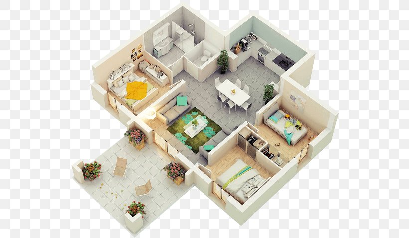 3D Floor Plan House Plan Bedroom, PNG, 549x478px, 3d Floor Plan, Apartment, Bathroom, Bedroom, Floor Download Free