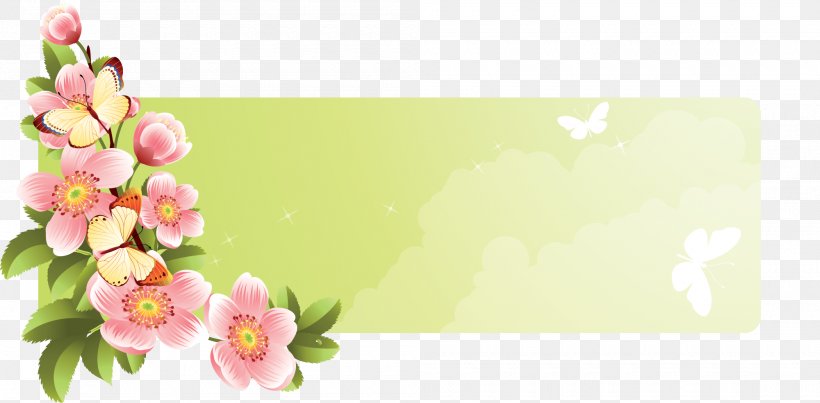 Flower Picture Frames Stock Photography Graphic Design, PNG, 2000x985px, Flower, Blossom, Branch, Cherry Blossom, Cut Flowers Download Free