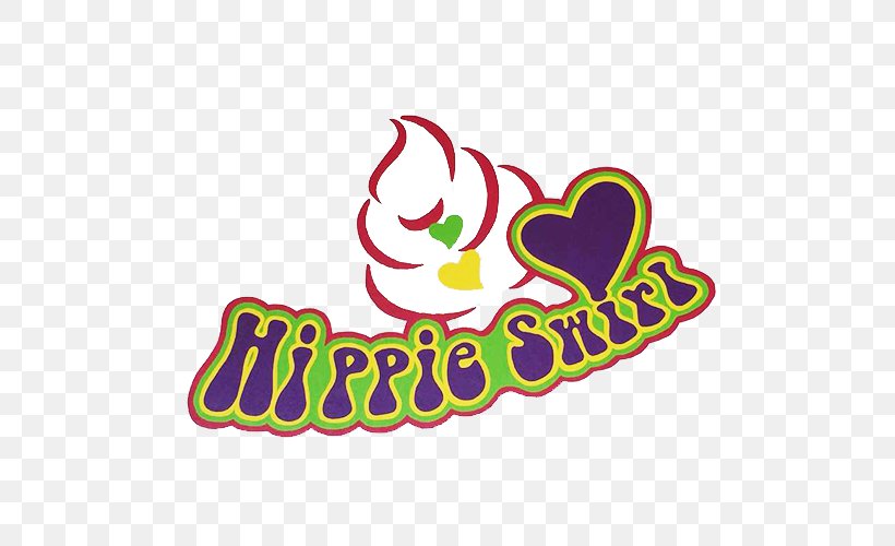 Hippie Swirl Ice Cream Parlor Frozen Yogurt, PNG, 500x500px, Ice Cream, Area, Artwork, Cream, Frozen Yogurt Download Free