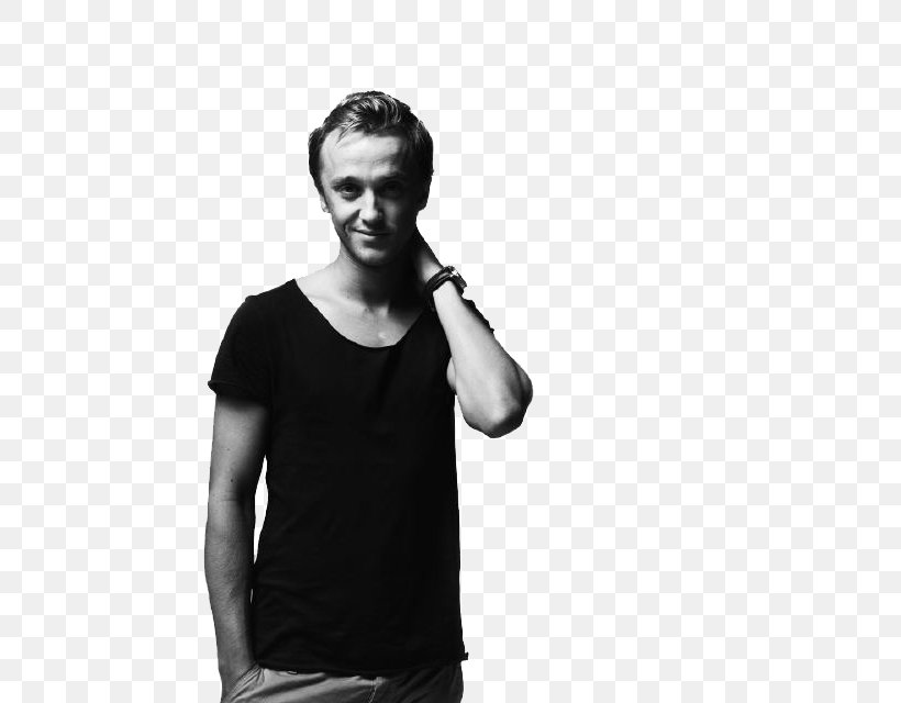 Tom Felton Draco Malfoy Harry Potter And The Philosopher's Stone Harry Potter And The Deathly Hallows Black And White, PNG, 480x640px, Tom Felton, Arm, Audio, Audio Equipment, Black Download Free