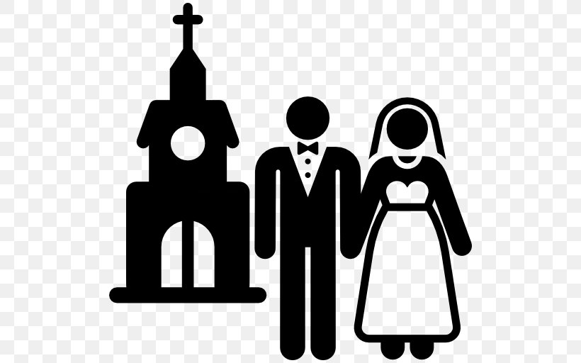 Wedding Marriage Church Clip Art, PNG, 512x512px, Wedding, Area, Artwork, Black, Black And White Download Free