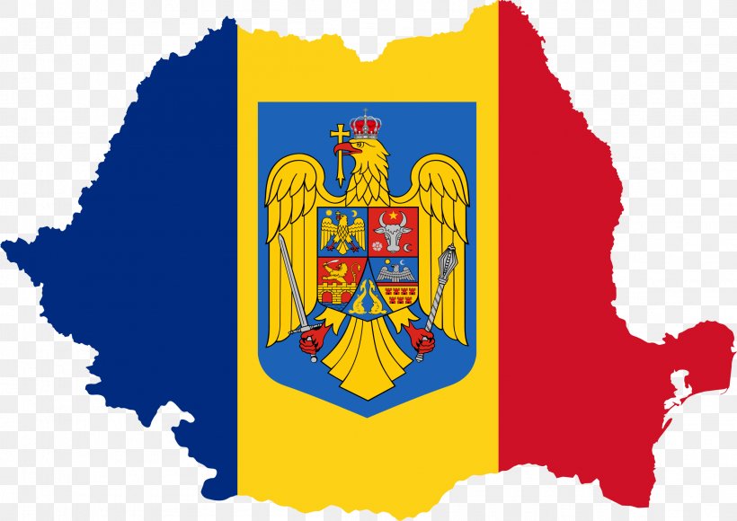 Flag Of Romania Map, PNG, 2314x1637px, Romania, Blank Map, Brand, Coat Of Arms Of Romania, Crest Download Free