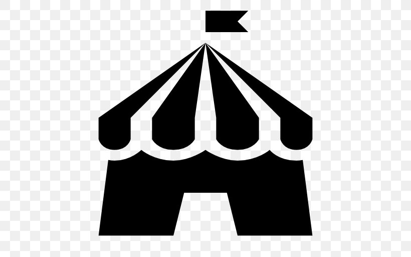 Black & White Tent Party Clip Art, PNG, 512x512px, Black White, Black And White, Brand, Camping, Campsite Download Free
