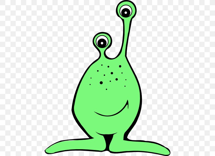Clip Art Openclipart Free Content Image Extraterrestrial Life, PNG, 480x598px, Extraterrestrial Life, Amphibian, Artwork, Beak, Black And White Download Free