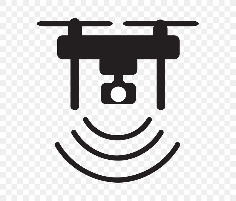 Unmanned Aerial Vehicle Quadcopter Phantom Photography, PNG, 700x700px, Unmanned Aerial Vehicle, Aerial Photography, Black And White, Dji, Icon Design Download Free