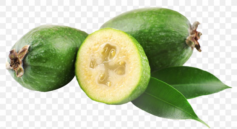 Feijoa Guava Fruit Myrtle Berry, PNG, 1975x1078px, Feijoa, Acca, Berry, Citrus, Flavor Download Free