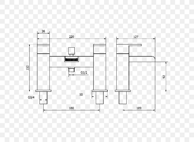Floor Plan Technical Drawing Shower, PNG, 600x600px, Floor Plan, Area, Bathtub, Black And White, Diagram Download Free