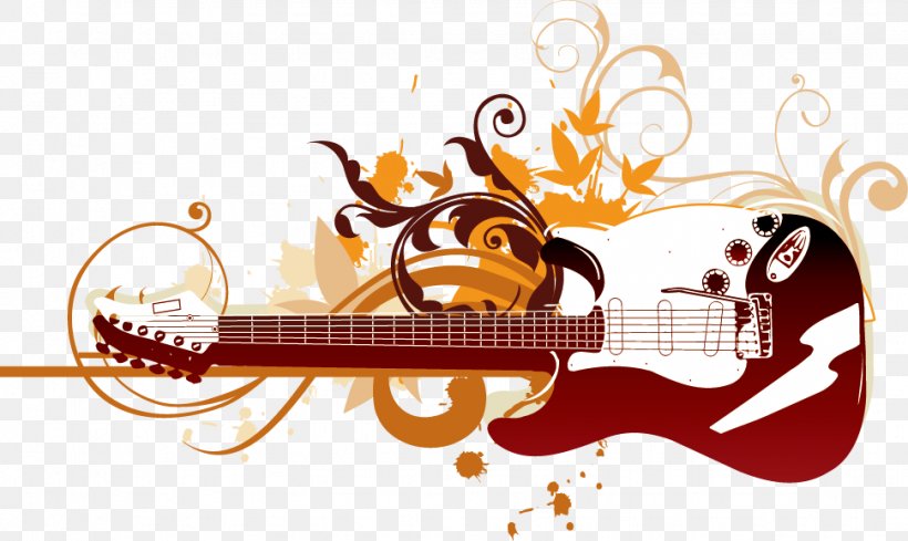 Musical Instrument Guitar String Instrument, PNG, 971x580px, Watercolor, Cartoon, Flower, Frame, Heart Download Free