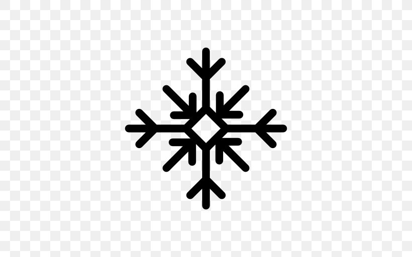 Snow Icon, PNG, 512x512px, Snowflake, Black And White, Leaf, Royaltyfree, Symbol Download Free