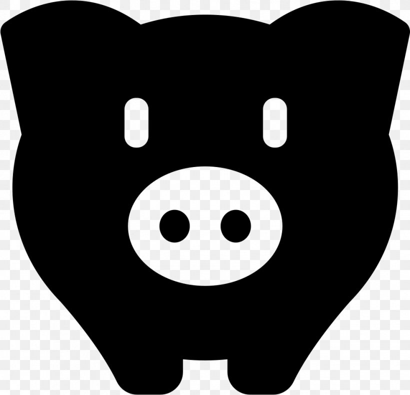Pig Symbol Clip Art, PNG, 981x946px, Pig, Bank, Bitcoin, Black, Black And White Download Free