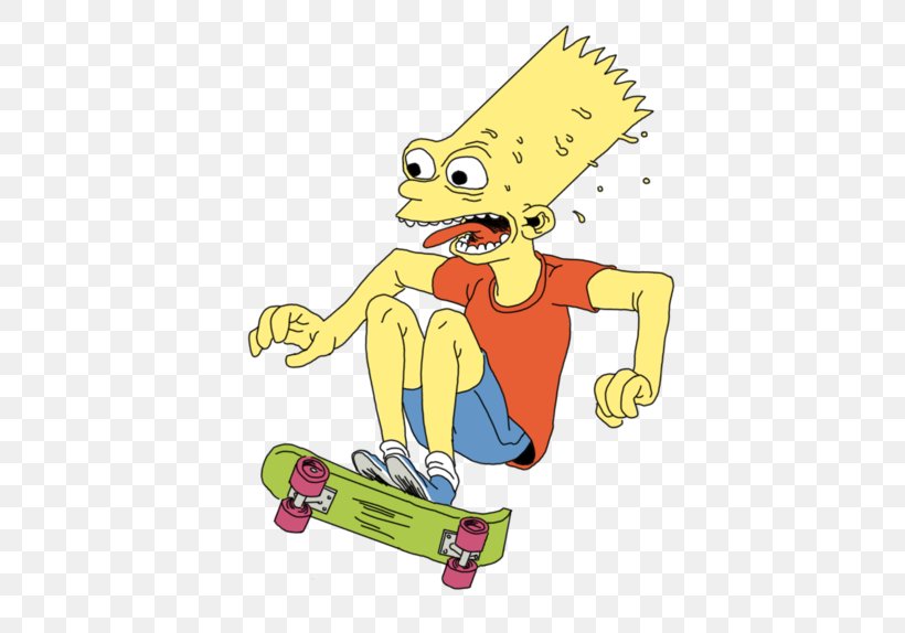 Bart Simpson Homer Simpson Illustration Lisa Simpson Drawing, PNG, 500x574px, Bart Simpson, Amphibian, Animal Figure, Area, Art Download Free