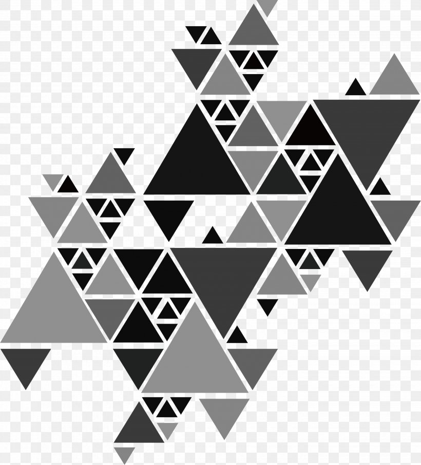 Triangle Grey Geometry Brochure, PNG, 2880x3177px, Triangle, Advertising, Black, Black And White, Blue Download Free