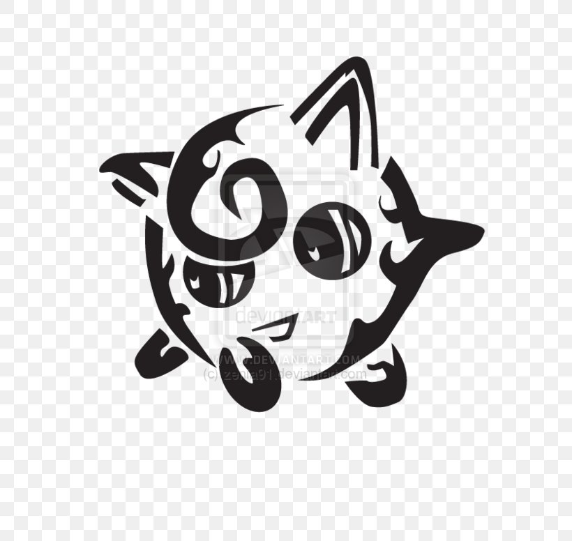 Cat Pokemon Black & White Jigglypuff, PNG, 600x776px, Cat, Art, Black, Black And White, Carnivoran Download Free