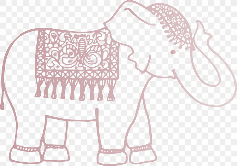 Elephant, PNG, 3000x2099px, Elephant, Arts, Clothing, Creativity, Elephants Download Free