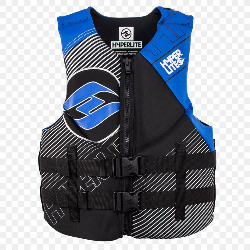 Life Jackets Wakeboarding Hyperlite Wake Mfg. Gilets Blue, PNG, 1500x1500px, Life Jackets, Baseball Equipment, Blue, Clothing, Electric Blue Download Free