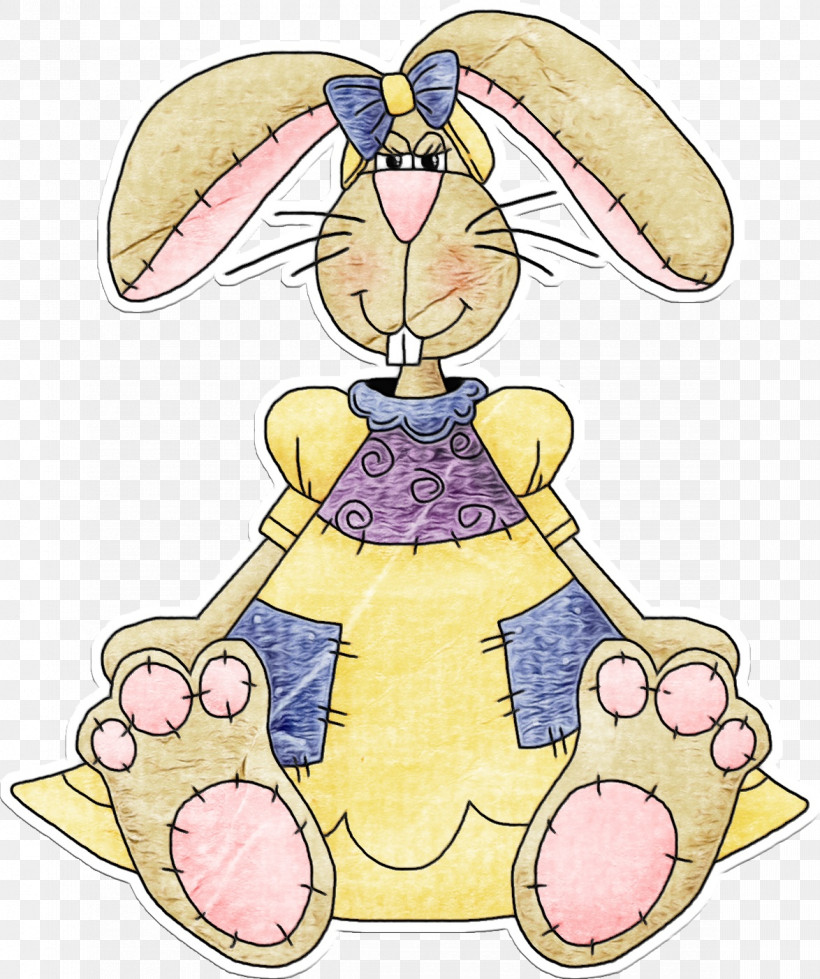 Easter Bunny, PNG, 1174x1403px, Watercolor, Cartoon, Easter Bunny, Paint, Pest Download Free