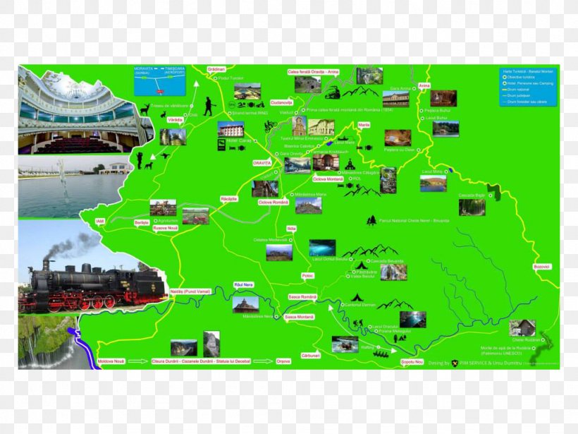 Oravița Banat Tourism Map Mehedinți County, PNG, 1024x768px, Banat, Dobruja, Ecosystem, Grass, Green Download Free