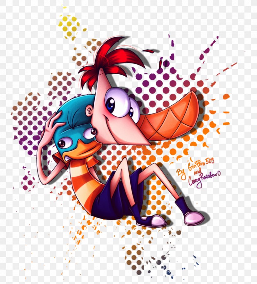 Phineas Flynn Ferb Fletcher Drawing Animated Film, PNG, 850x940px, Watercolor, Cartoon, Flower, Frame, Heart Download Free